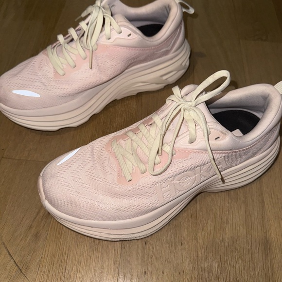 Hoka Women's Soft Pink Running Sneakers - Picture 5 of 7